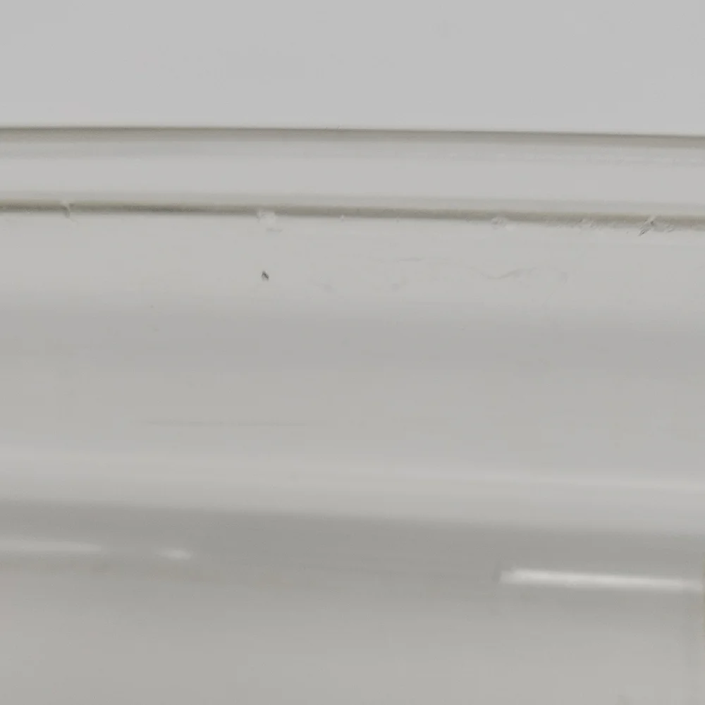Clear Rectangular Glass Storage Dish - Transparent with Light Amber Tint
